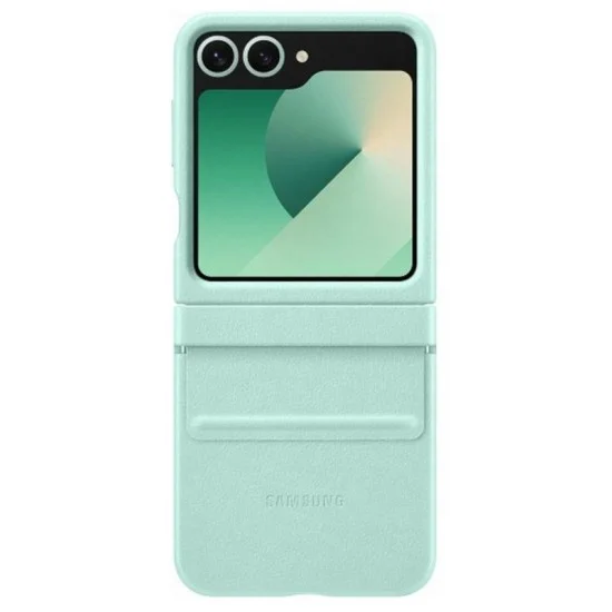 Cover Samsung Z Flip 6 Leather Case - Mint